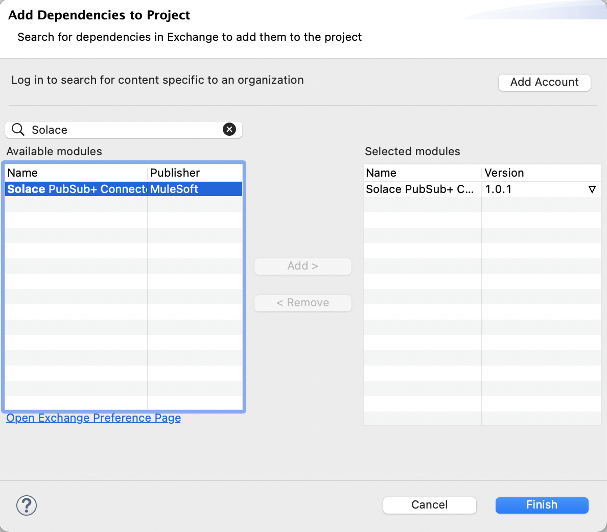 Add Dependency Anypoint-Studio
